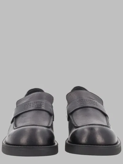 Mm6 Maison Margiela Leather Loafers In Black