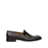 Mm6 Maison Margiela Split-toe Loafers In Black Calf Leather In Multi