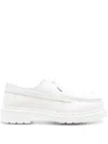 Mm6 Maison Margiela X Dr. Martens Leather Moccasin Loafers In White
