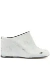 Mm6 Maison Margiela Calf Leather Luxury Sandals In White