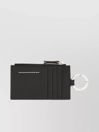 Mm6 Maison Margiela Leather Purses & Cardholders With Key Ring Attachment