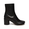 Mm6 Maison Margiela Mm6 By Maison Margiela Ankle Boots With Distinctive Seam Detail And Block Heel In Black
