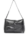 Mm6 Maison Margiela Leather Shoulder Bag In Black