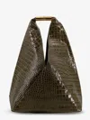 Mm6 Maison Margiela Leather Shoulder Bag In Green