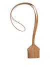 Mm6 Maison Margiela Leather-strap Keyring In Brown
