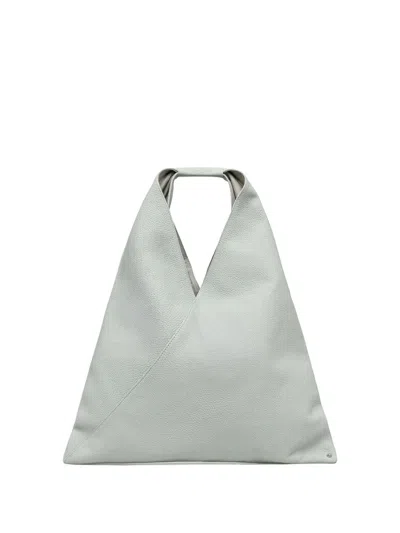 Mm6 Maison Margiela Leather Tote Bag In Gray