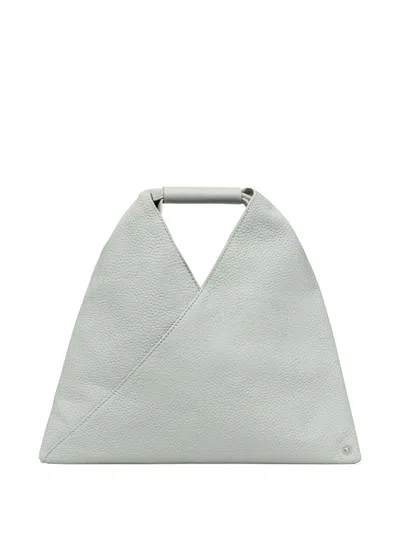 Mm6 Maison Margiela Leather Tote Bag In Gray
