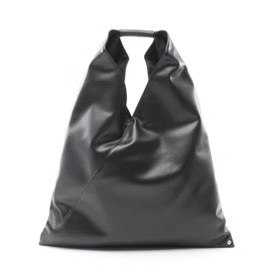 Pre-owned Mm6 Maison Margiela Leather Tote Bag () In Black