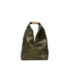 Mm6 Maison Margiela Crocodile-embossed Shoulder Bag In Green