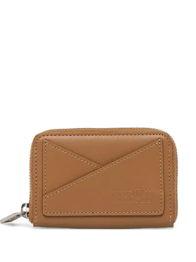 Mm6 Maison Margiela Leather Wallet In Brown