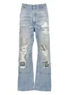 Mm6 Maison Margiela Mm6 By Maison Margiela Light Blue Cotton Jeans