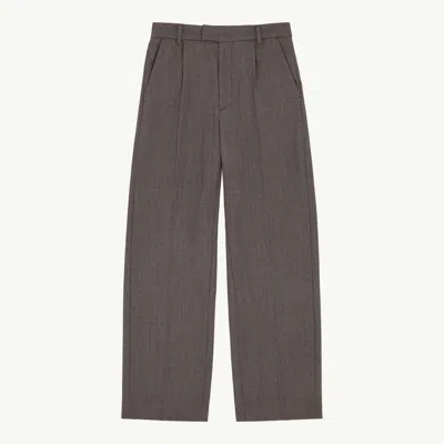 Mm6 Maison Margiela Light Tweed Tailored Trousers In Gray