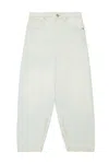 Mm6 Maison Margiela Light Worn-effec Jeans With Splits In Blue