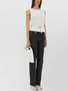 Mm6 Maison Margiela Lightweight Cotton Tank Top With Regular Fit In White