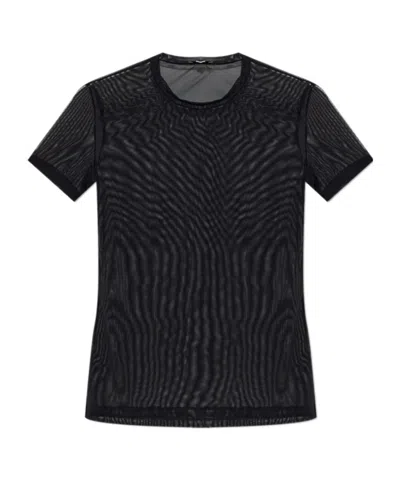 Mm6 Maison Margiela Short-sleeve T-shirt In Black