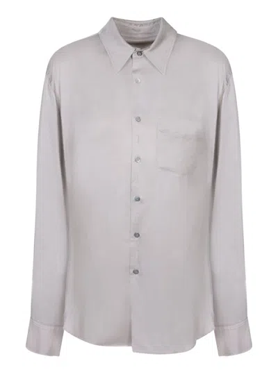 Mm6 Maison Margiela Viscose Shirt In Grey