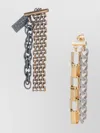 Mm6 Maison Margiela Link Chain Drop Earrings Mixed Metal
