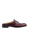 Mm6 Maison Margiela Loafer-style Mules In Red