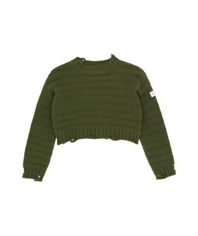 Mm6 Maison Margiela Wool Jumper In Green