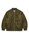 Mm6 Maison Margiela Logo-appliqué Bomber Jacket In Green