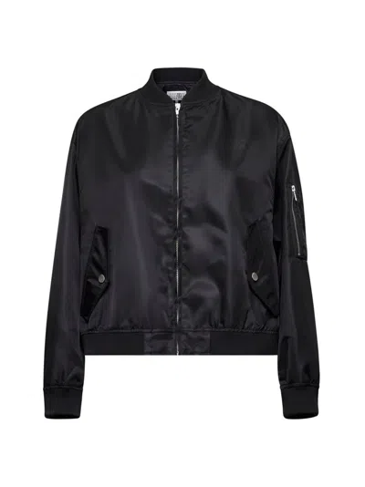 Mm6 Maison Margiela Mm6 By Maison Margiela Black Bomber Jacket