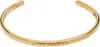Mm6 Maison Margiela Logo Bracelet In Gold