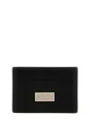 Mm6 Maison Margiela Signature Numbers Motif Leather Cardholder In Black