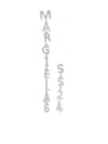 Mm6 Maison Margiela Logo-charm Drop Earrings In Silver