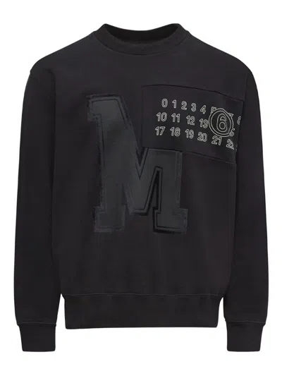 MM6 MAISON MARGIELA MM6 MAISON MARGIELA LOGO COTTON CREWNECK SWEATSHIRT