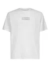 Mm6 Maison Margiela Cotton T-shirt With Number Graphics In White