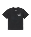 Mm6 Maison Margiela Slate Cotton T-shirt In Black