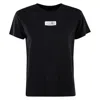 Mm6 Maison Margiela Logo Cotton T-shirt In Black