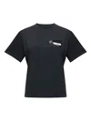 Mm6 Maison Margiela Black Logo T-shirt In Brown