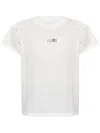 Mm6 Maison Margiela Logo Cotton T-shirt In White
