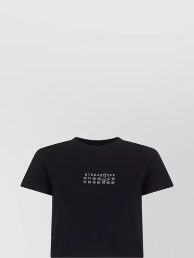 MM6 MAISON MARGIELA LOGO CREW NECK COTTON T-SHIRT