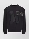 Mm6 Maison Margiela Numeric Motif Embroidered Sweatshirt In Black