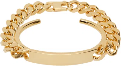 Mm6 Maison Margiela Logo Cuff Bracelet