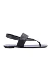 Mm6 Maison Margiela Mm6 By Maison Margiela Anatomic Thong Sandals In Black