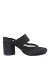 Mm6 Maison Margiela Anatomic Numeric Sandals In Black