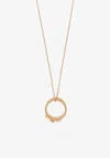 Mm6 Maison Margiela Logo-embossed Necklace In Gold