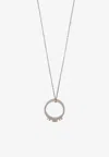 Mm6 Maison Margiela Logo-embossed Necklace In Silver