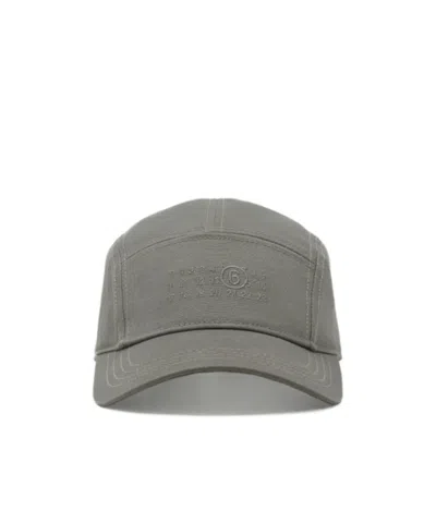 Mm6 Maison Margiela Logo-embroidered Baseball Cap In Green