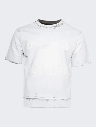 Mm6 Maison Margiela Logo-embroidered T-shirt In White