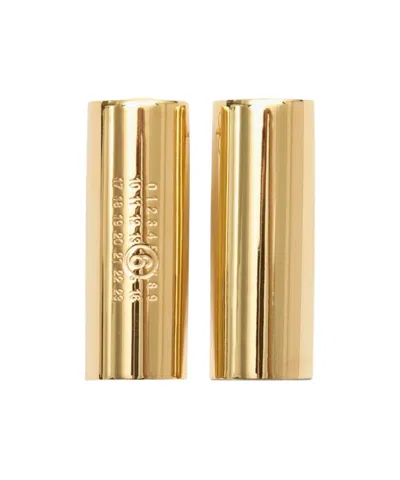 MM6 MAISON MARGIELA LOGO-ENGRAVED EARRINGS