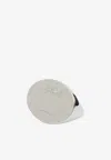 Mm6 Maison Margiela Logo Engraved Ring In Silver