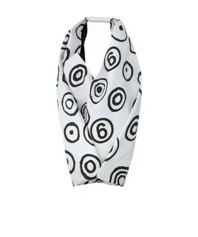 Mm6 Maison Margiela Logo Handbag In White
