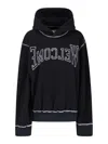 Mm6 Maison Margiela Knitwear Hooded Contrast Stitching In Black
