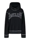 Mm6 Maison Margiela Knitwear Hooded Contrast Stitching In Black