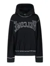 Mm6 Maison Margiela Knitwear Hooded Contrast Stitching In Black