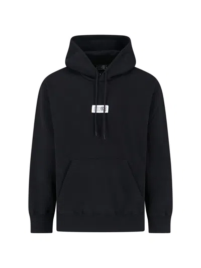 Mm6 Maison Margiela Relaxed Fit Crew Neck Sweatshirt With Ribbed Detailing In Multi